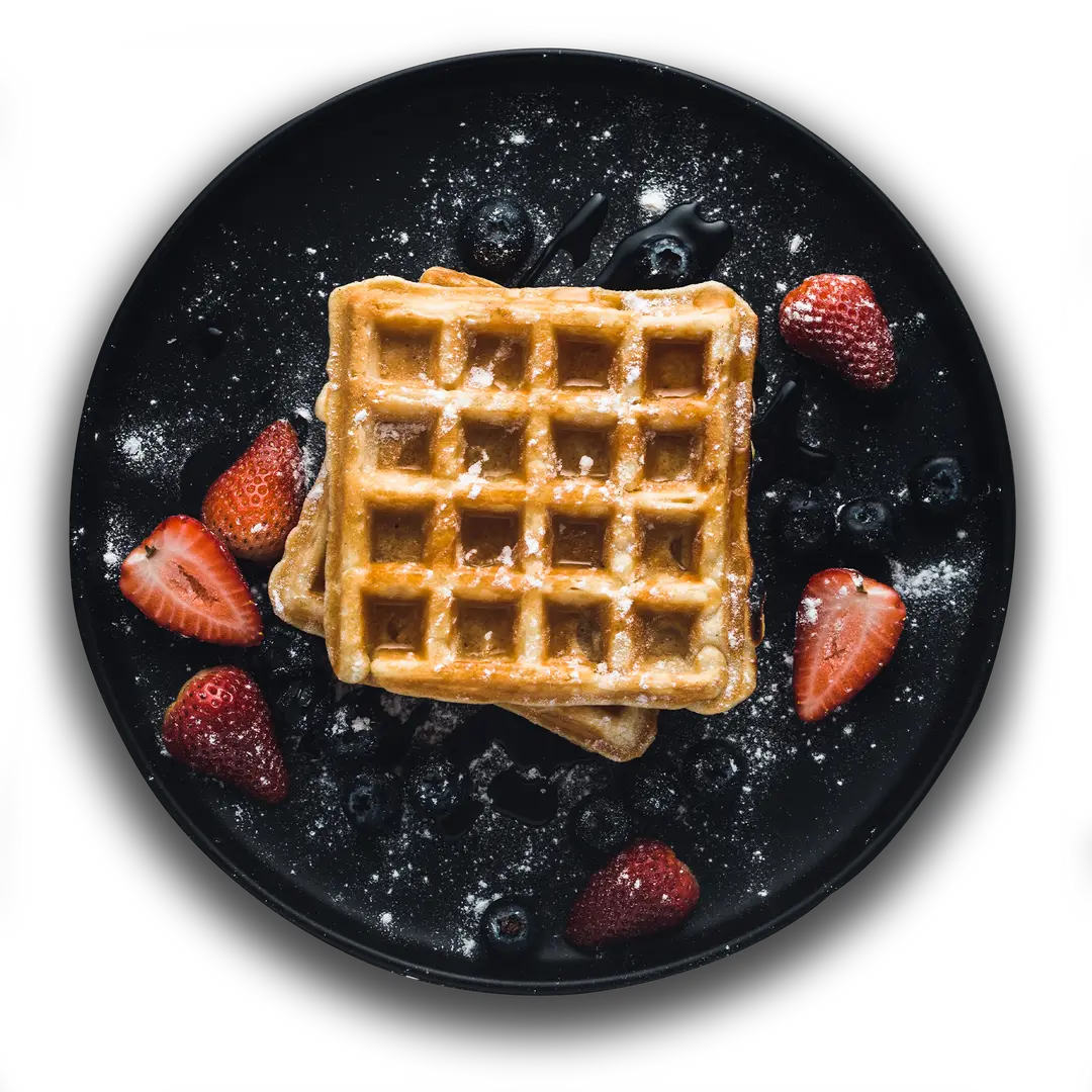 Waffle cu căpșuni